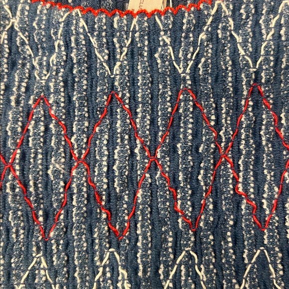 Matilda Jane Enchanted Garden Roxie Striped Tank Top Blue Women's Medium NWT - Picture 10 of 11